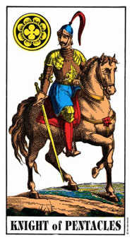 Lá bài Tarot Knight of Pentacles (Kỵ Sĩ Đồng Tiền) , biểu tượng học và ý nghĩa chuyên sâu