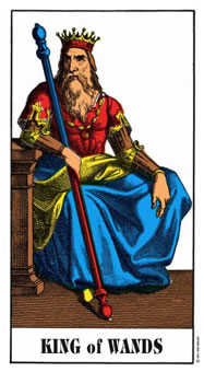 Lá bài Tarot King of Wands (Vua Gậy) - Biểu tượng học và ý nghĩa chuyên sâu