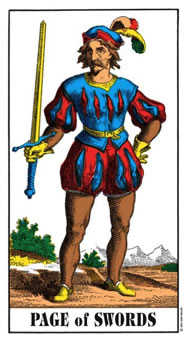 Lá bài Tarot Page of Swords (Thị Vệ Kiếm) - Biểu tượng học và ý nghĩa chuyên sâu