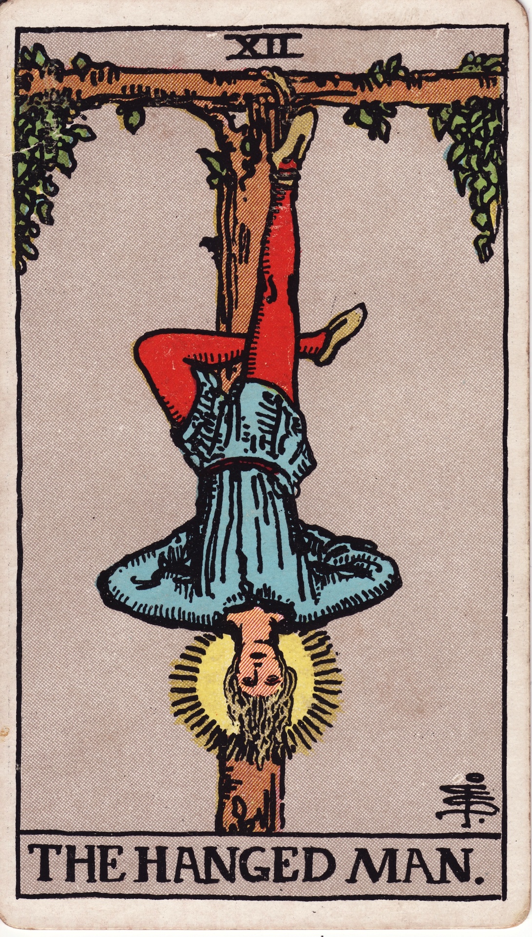 Lá bài Tarot The Hanged Man - Người Treo Ngược: biểu tượng học và ý nghĩa chuyên sâu