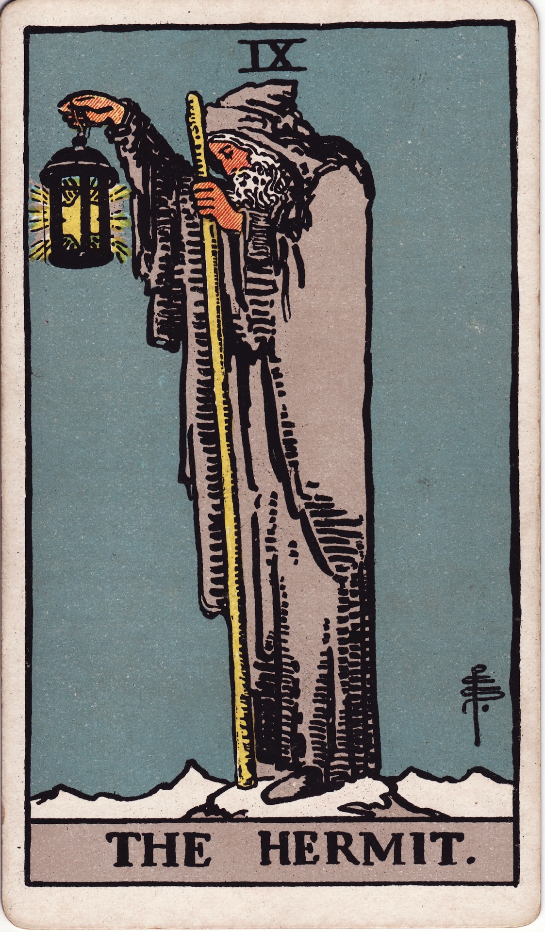 Lá bài Tarot The Hermit - Ẩn Sĩ: Biểu tượng học và ý nghĩa chuyên sâu